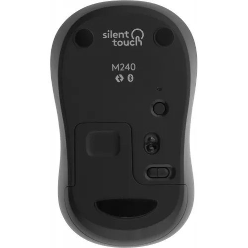 Мышь Logitech M240 Silent графитовый оптическая 4000dpi silent беспров. BT для ноутбука 2but (910-007078)