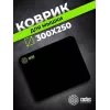 Коврик для мыши Cactus Black черный 300x250x2мм (CS-MPC-P01M)