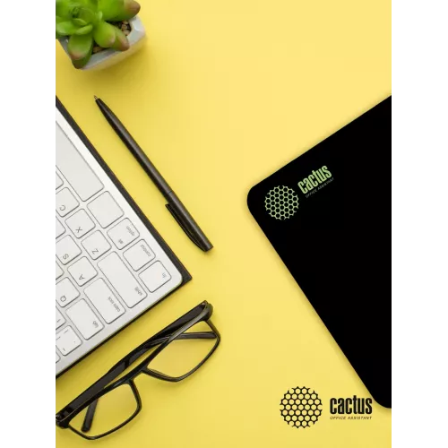 Коврик для мыши Cactus Black черный 300x250x2мм (CS-MPC-P01M)