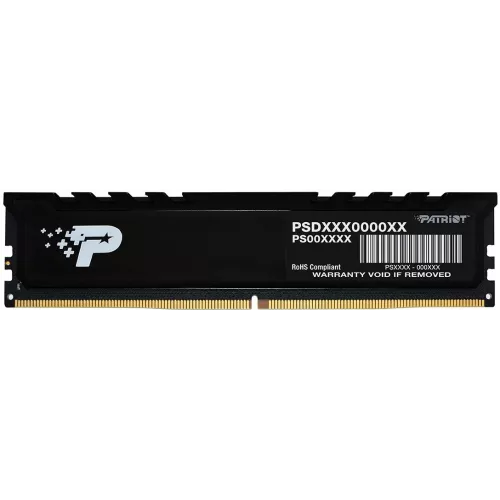Память DDR5 32GB 4800MHz Patriot PSP532G48002H1 Signature Premium RTL PC5-38400 CL40 DIMM 288-pin 1.1В single rank с радиатором Ret