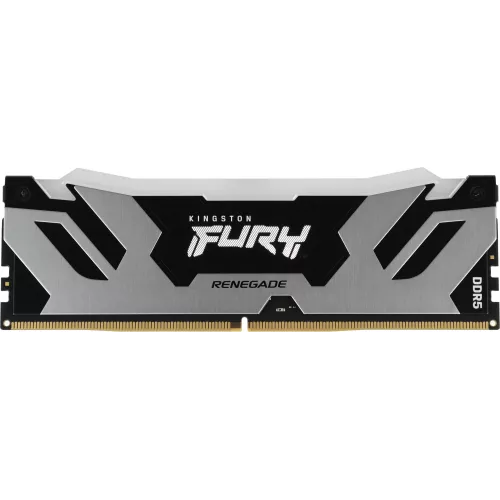Память DDR5 24GB 7200MHz Kingston KF572C38RSA-24 Fury Renegade Silver/Black RGB RTL Gaming PC5-57600 CL38 DIMM 288-pin 1.45В single rank с радиатором Ret