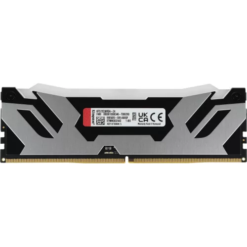 Память DDR5 24GB 7200MHz Kingston KF572C38RSA-24 Fury Renegade Silver/Black RGB RTL Gaming PC5-57600 CL38 DIMM 288-pin 1.45В single rank с радиатором Ret