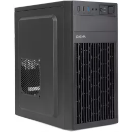 Корпус Digma DCC-MN302 черный без БП mATX 1x80mm 2x120mm 1xUSB2.0 1xUSB3.0 audio