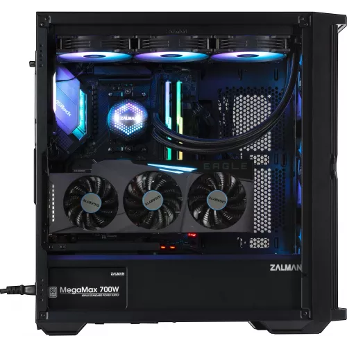 Корпус Zalman Z10 PLUS черный без БП ATX 10x120mm 4x140mm 2xUSB3.0 audio bott PSU