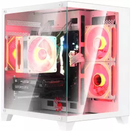 Корпус Bloody BD-CC105 белый без БП mATX 5x120mm 1xUSB2.0 1xUSB3.0 audio bott PSU