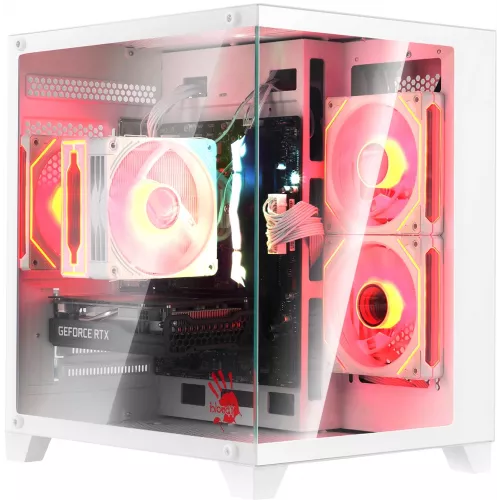 Корпус Bloody BD-CC105 белый без БП mATX 5x120mm 1xUSB2.0 1xUSB3.0 audio bott PSU