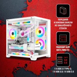Корпус Bloody BD-CC105 белый без БП mATX 5x120mm 1xUSB2.0 1xUSB3.0 audio bott PSU