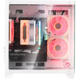 Корпус Bloody BD-CC105 белый без БП mATX 5x120mm 1xUSB2.0 1xUSB3.0 audio bott PSU