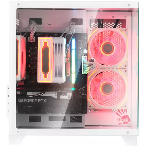Корпус Bloody BD-CC105 белый без БП mATX 5x120mm 1xUSB2.0 1xUSB3.0 audio bott PSU