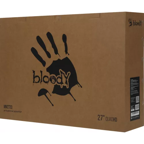 Монитор Bloody 27" MN272Q светло-серый IPS LED 1ms 16:9 HDMI M/M матовая HAS 400cd 178гр/178гр 2560x1440 240Hz G-Sync FreeSync DP 2K 6.55кг