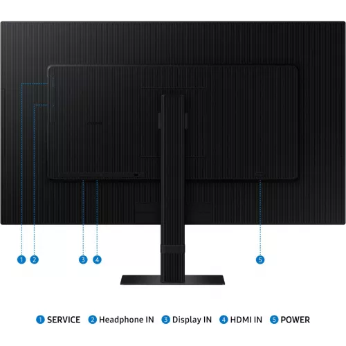 Монитор Samsung 27" ViewFinity S7 S27D700EAIXCI черный IPS LED 5ms 16:9 HDMI матовая 350cd 178гр/178гр 3840x2160 60Hz DP 4K 5кг