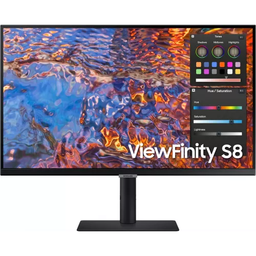Монитор Samsung 27" ViewFinity S27B800PXIXCI черный IPS LED 16:9 HDMI полуматовая HAS Piv 350cd 178гр/178гр 3840x2160 60Hz DP 4K USB 6.7кг