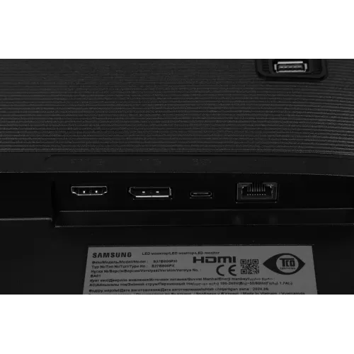 Монитор Samsung 27" ViewFinity S27B800PXIXCI черный IPS LED 16:9 HDMI полуматовая HAS Piv 350cd 178гр/178гр 3840x2160 60Hz DP 4K USB 6.7кг