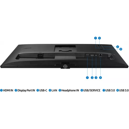 Монитор Samsung 27" ViewFinity S27B800PXIXCI черный IPS LED 16:9 HDMI полуматовая HAS Piv 350cd 178гр/178гр 3840x2160 60Hz DP 4K USB 6.7кг