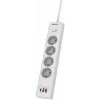 Сетевой фильтр Philips CHP4346WA/51 2м (4 розетки) белый (коробка)