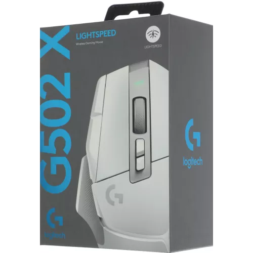 Мышь Logitech G502 X Lightspeed белый оптическая 25600dpi беспров. USB 13but (910-006191)