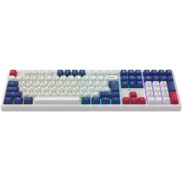 Клавиатура Оклик 725G белый/красный USB Multimedia for gamer LED (2070294) кабель 1.8м