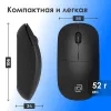 Мышь Оклик 202MW черный оптическая 1000dpi беспров. USB для ноутбука 3but (2070314)