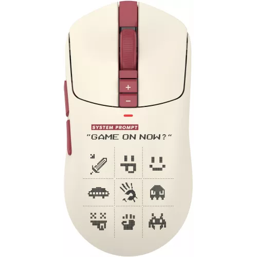 Мышь A4Tech Bloody R72 Ultra Duo белый/красный оптическая 20000dpi беспров. USB/USB-C 7but (R72 ULTRA DUO PIXELS RED)