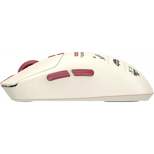 Мышь A4Tech Bloody R72 Ultra Duo белый/красный оптическая 20000dpi беспров. USB/USB-C 7but (R72 ULTRA DUO PIXELS RED)