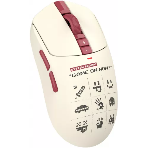 Мышь A4Tech Bloody R72 Ultra Duo белый/красный оптическая 20000dpi беспров. USB/USB-C 7but (R72 ULTRA DUO PIXELS RED)