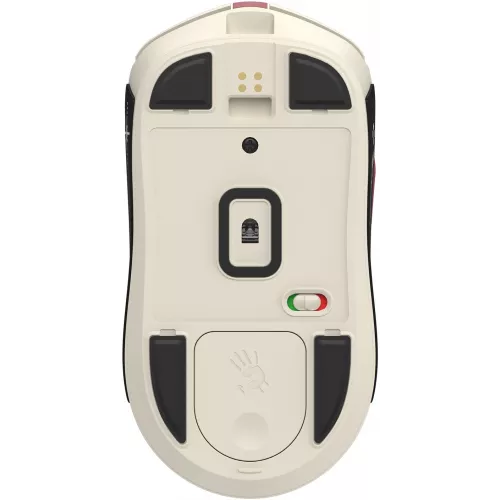Мышь A4Tech Bloody R72 Ultra Duo белый/красный оптическая 20000dpi беспров. USB/USB-C 7but (R72 ULTRA DUO PIXELS RED)