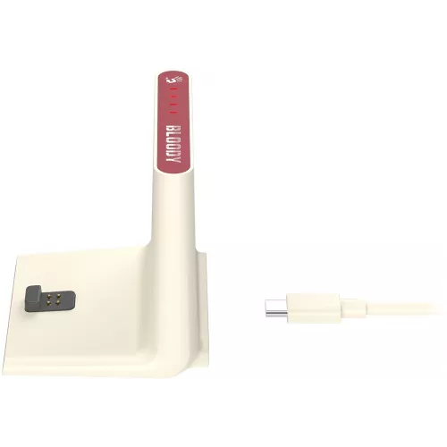 Мышь A4Tech Bloody R72 Ultra Duo белый/красный оптическая 20000dpi беспров. USB/USB-C 7but (R72 ULTRA DUO PIXELS RED)