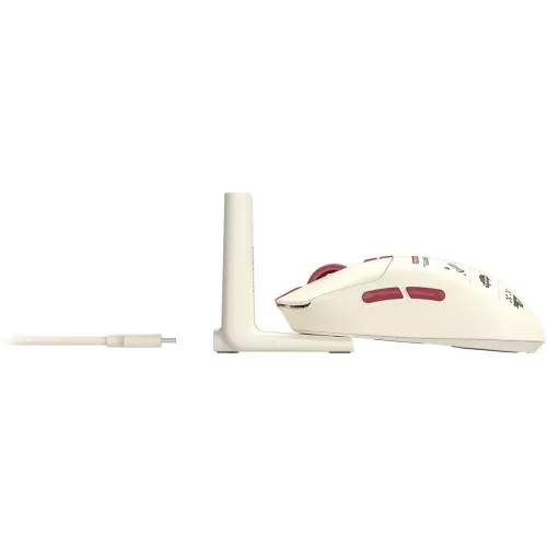Мышь A4Tech Bloody R72 Ultra Duo белый/красный оптическая 20000dpi беспров. USB/USB-C 7but (R72 ULTRA DUO PIXELS RED)