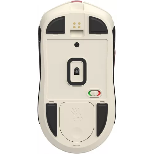 Мышь A4Tech Bloody R72 Ultra Duo белый/красный оптическая 20000dpi беспров. USB/USB-C 7but (R72 ULTRA DUO PIXELS RED)