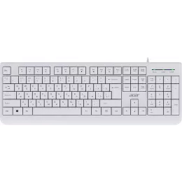 Клавиатура Acer OKW400 белый USB (ZL.KBDEE.01B) кабель 1.8м