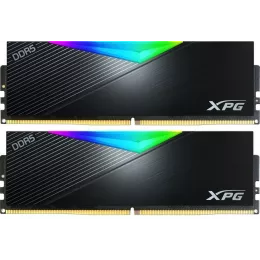 Память DDR5 2x16GB 6400MHz A-Data AX5U6400C3216G-DCLARBK XPG Lancer RGB RTL Gaming PC5-51200 CL32 DIMM 288-pin 1.35В kit dual rank с радиатором Ret