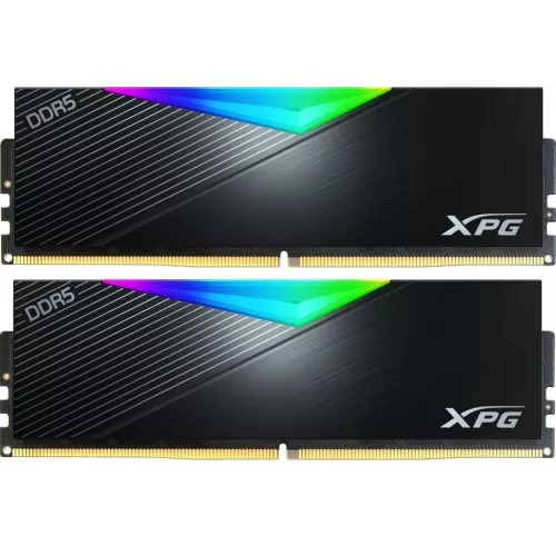Память DDR5 2x16GB 6400MHz A-Data AX5U6400C3216G-DCLARBK XPG Lancer RGB RTL Gaming PC5-51200 CL32 DIMM 288-pin 1.35В kit dual rank с радиатором Ret