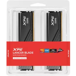 Память DDR5 2x16GB 6000MHz A-Data AX5U6000C3016G-DTLABRBK XPG Lancer Blade RGB RTL Gaming PC5-48000 CL30 DIMM ECC 288-pin 1.35В kit dual rank с радиатором Ret