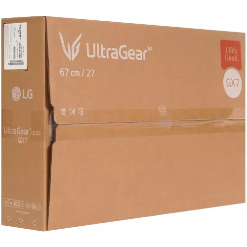 Монитор LG 26.5" UltraGear 27GX790A-B черный OLED LED 16:9 HDMI матовая HAS Piv 275cd 178гр/178гр 2560x1440 480Hz G-Sync FreeSync Premium Pro DP QHD USB 9.3кг