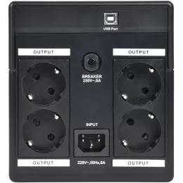 Источник бесперебойного питания ITK Electra 720Вт 1200ВА черный