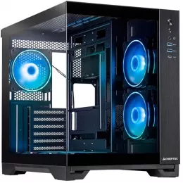 Корпус Chieftec Visio черный без БП ATX 9x120mm 2x140mm 1xUSB3.1 audio bott PSU