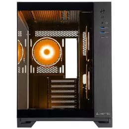 Корпус Chieftec Visio черный без БП ATX 9x120mm 2x140mm 1xUSB3.1 audio bott PSU