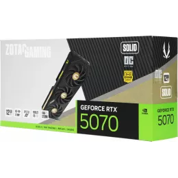 Видеокарта Zotac PCI-E 5.0 RTX 5070 SOLID OC NVIDIA GeForce RTX 5070 12Gb 192bit GDDR7 2542/28000 HDMIx1 DPx3 HDCP Ret