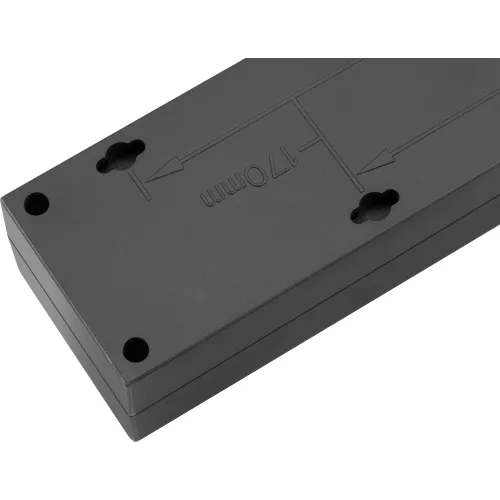 Сетевой фильтр Buro 600SE-1.8-USB-B 1.8м (6 розеток) черный (коробка)