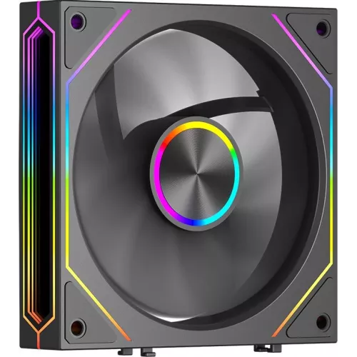 Вентилятор для корпуса PcCooler F3 X120R Reverse ARGB 120х120x25 черный 4-pin 28.4дБ (F3X12R-BKAC-GL) Ret