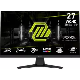 Монитор MSI 27" Mag 274QF X24 черный IPS LED 16:9 HDMI полуматовая 250cd 178гр/178гр 2560x1440 240Hz FreeSync Premium DP Quad 2K (1440p) 4.7кг