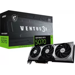 Видеокарта MSI PCI-E 5.0 RTX 5070 12G VENTUS 3X OC NVIDIA GeForce RTX 5070 12Gb 192bit GDDR7 2542/28000 HDMIx1 DPx3 HDCP Ret