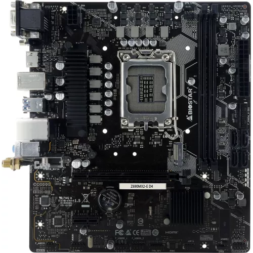 Материнская плата Biostar Z690MX2-E D4 Soc-1700 Intel Z690 2xDDR4 mATX AC`97 8ch(7.1) 2.5Gg RAID+VGA+DVI+HDMI