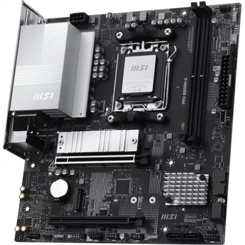 Материнская плата MSI PRO B850M-G Socket AM5 AMD B850 2xDDR5 mATX AC`97 8ch(7.1) 5Gigabit RAID+HDMI+DP