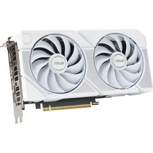 Видеокарта Asus PCI-E 5.0 DUAL-RTX5060TI-O8G-WHITE NVIDIA GeForce RTX 5060TI 8Gb 128bit GDDR7 2602/28000 HDMIx1 DPx3 HDCP Ret