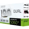 Видеокарта Asus PCI-E 5.0 DUAL-RTX5060TI-O8G-WHITE NVIDIA GeForce RTX 5060TI 8Gb 128bit GDDR7 2602/28000 HDMIx1 DPx3 HDCP Ret