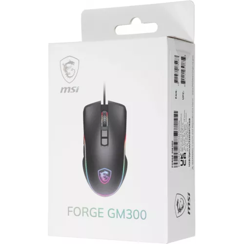 Мышь MSI Forge GM300 черный оптическая 7200dpi USB 6but (S12-0402300-HH9)