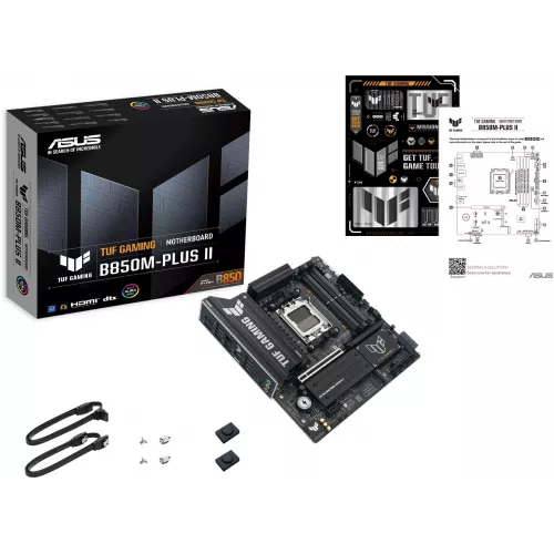 Материнская плата Asus TUF GAMING B850M-PLUS II Socket AM5 AMD B850 4xDDR5 mATX AC`97 8ch(7.1) 2.5Gg RAID+HDMI+DP