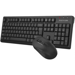 Клавиатура + мышь A4Tech Fstyler FG1200 клав:черный мышь:черный USB беспроводная Multimedia