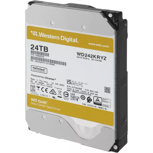 Жесткий диск WD SATA-III 24TB WD242KRYZ Server Gold 512E (7200rpm) 512Mb 3.5"